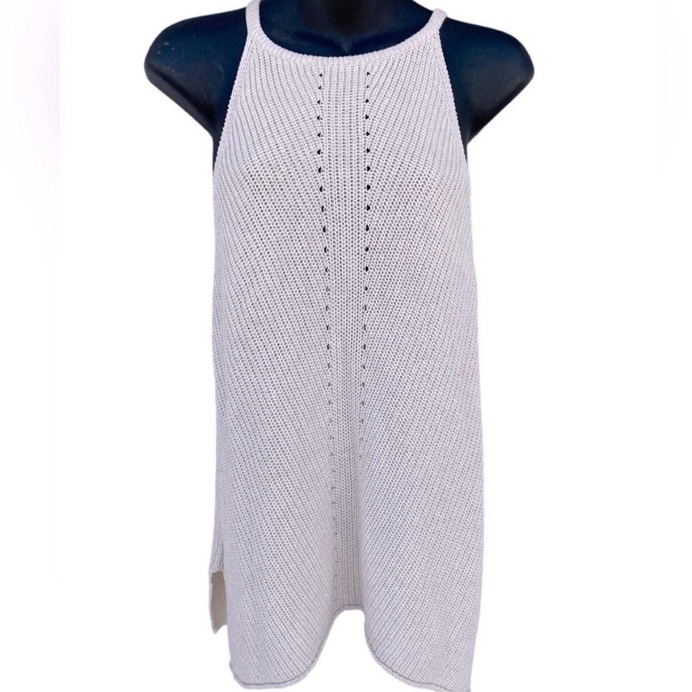 Zara Cream Knit Sleeveless Top